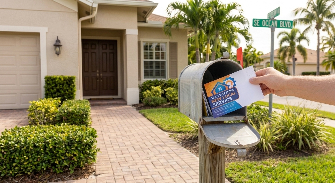 Postcard mailing in Martin County helps promote new services by reaching local customers directly and increasing awareness.