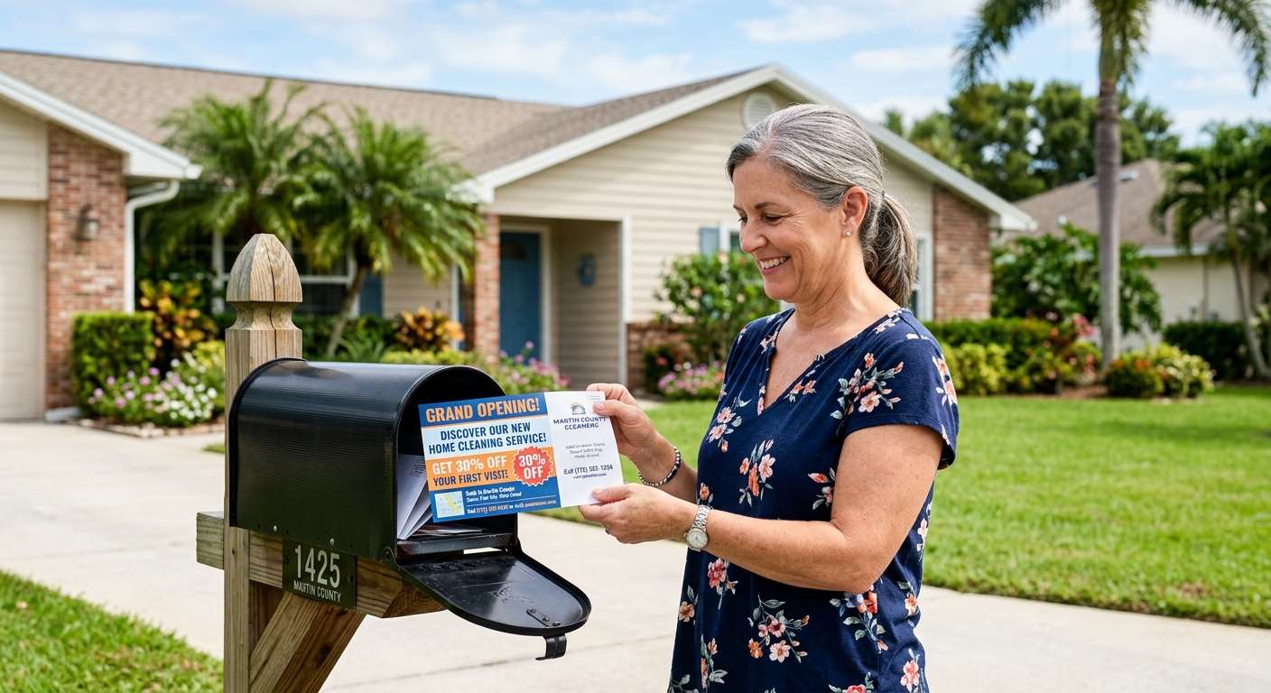 Can Postcard Mailing in Martin County Help Promote a New Service?