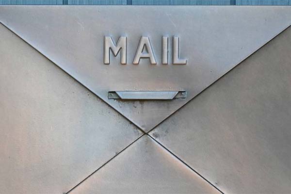 metal mail box